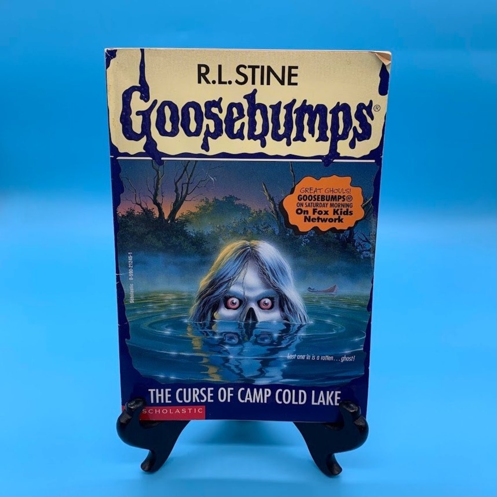 Goosebumps The Curse of Camp Cold Lake RL Stine 1st Print Scholastic Book #56